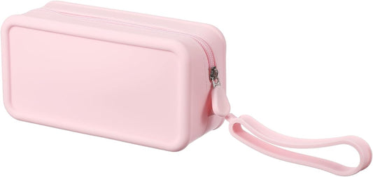 Silicone Makeup Bag, 7 Inch Square Cosmetic Bag Waterproof Makeup Pouch Travel Toiletry Organizers for Women V1258-DP02-C-3280