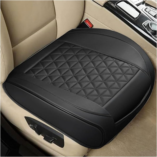 Leather Car Seat Cover, Auto Front Bottom Seat Cover Luxury Car Seat Protector Anti-Slip Waterproof Cushion V1258-DP02-C-3284