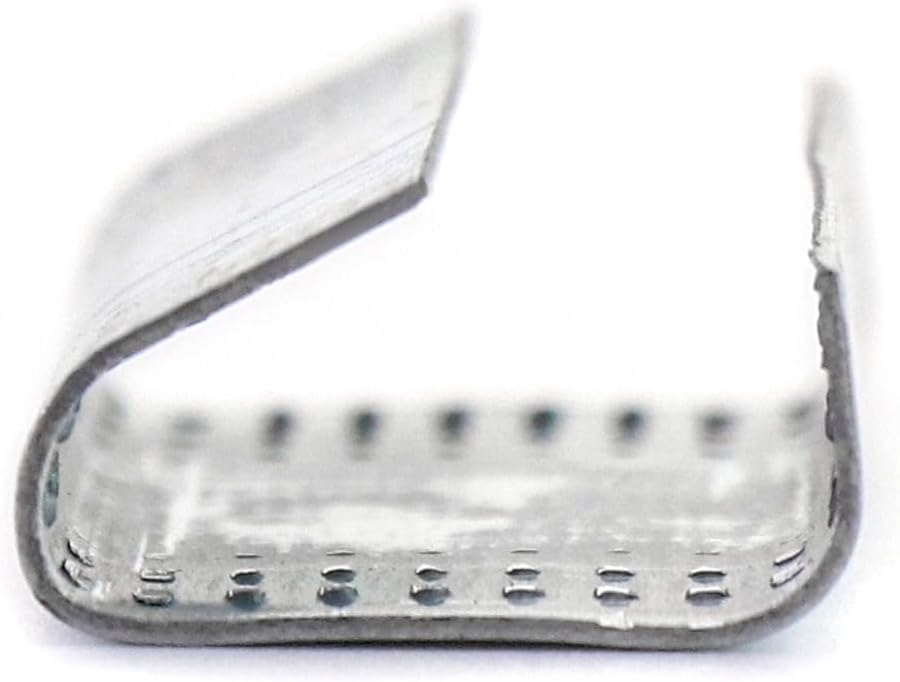 Seals for 1/2" Strap Width Steel Strapping, 500 Pcs Metal Clips for Firmly Securing Packaging and Pallet V1258-DP02-C-3288