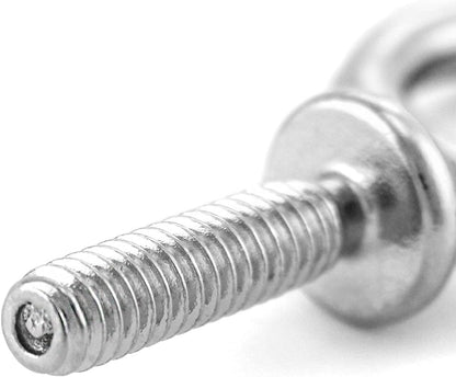 Eye Bolt, 20 Pack 1/4" - 20 x 1 Marine Grade Stainless Steel Lifting Ring Threaded Eyebolt Machinery Shoulder V1258-DP02-C-3292