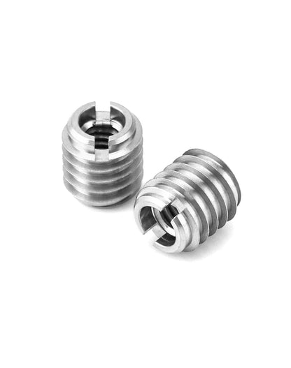 Stainless Steel Threaded Insert for Hard-Wood, 1/4-20 Internal Threads 20 Pack 5/8" Long Nut Inserts for V1258-DP02-C-3293