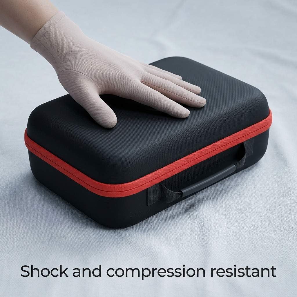 Compact Tool Storage Case 33x22.5x9cm - Shock-Resistant Portable Organizer for Small Tools, Accessories & V1258-DP02-C-3294