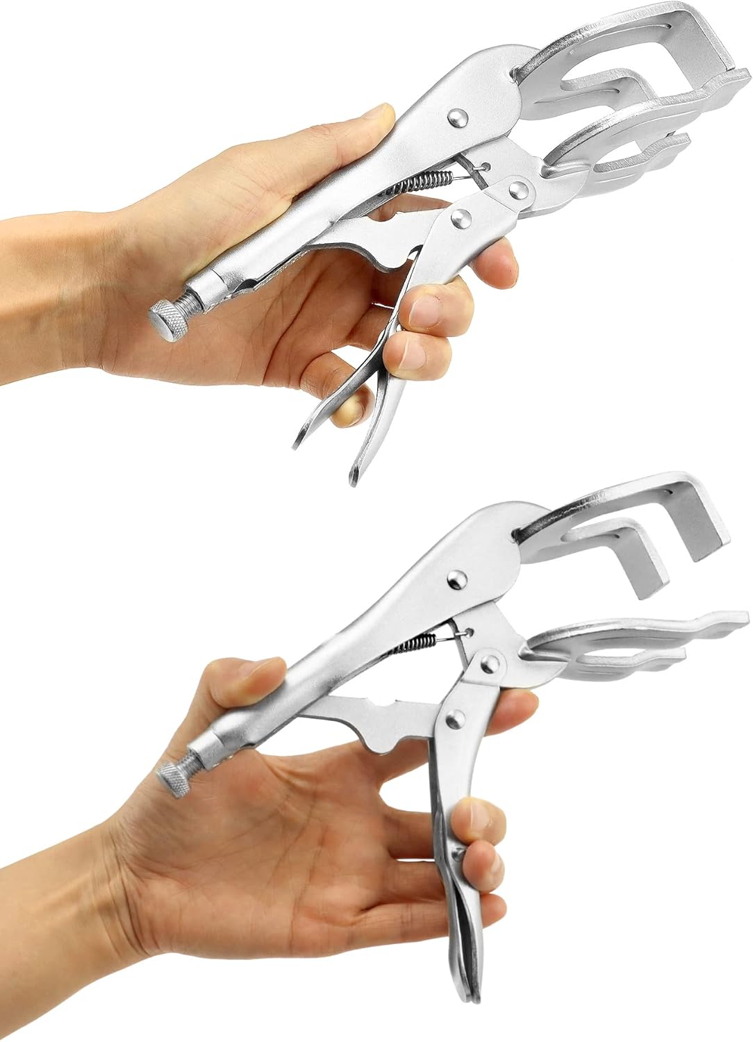 9" Locking Pliers, 4 Pack Metal Welding Clamp, Quick-lock Release for Easy Removal V1258-DP02-C-3303