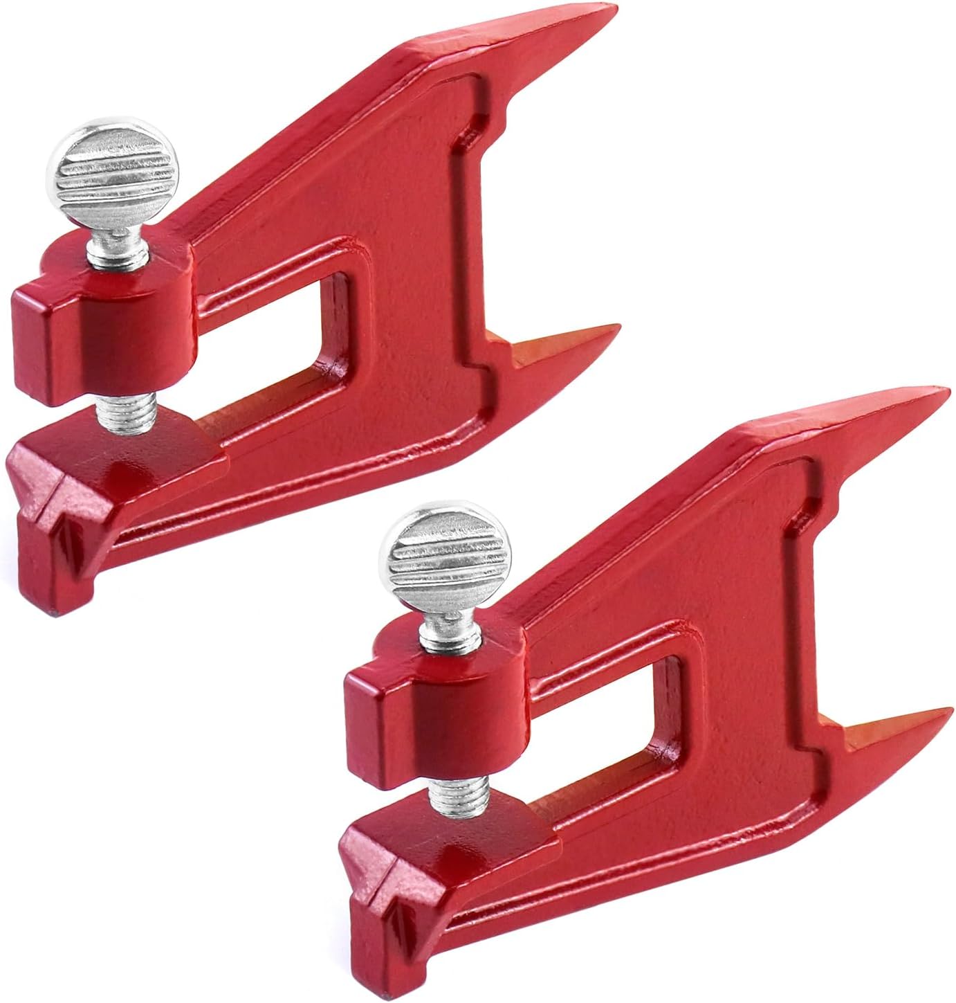 Chainsaw Stump Vise, 2 Pack Chainsaw Sharpening Accessory, Chainsaw Filing Vise, for Sharpening Saw Chain, Red V1258-DP02-C-3307