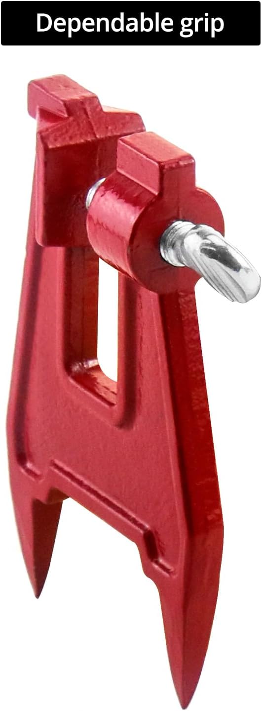 Chainsaw Stump Vise, 2 Pack Chainsaw Sharpening Accessory, Chainsaw Filing Vise, for Sharpening Saw Chain, Red V1258-DP02-C-3307