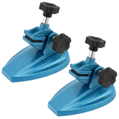 Micrometer Stand with Double Non-Slip Clamping Pad, 2 Pack Painted Cast Iron Base Micrometer Stand for V1258-DP02-C-3314
