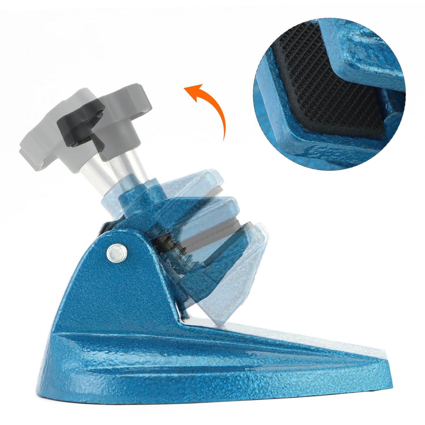 Micrometer Stand with Double Non-Slip Clamping Pad, 2 Pack Painted Cast Iron Base Micrometer Stand for V1258-DP02-C-3314