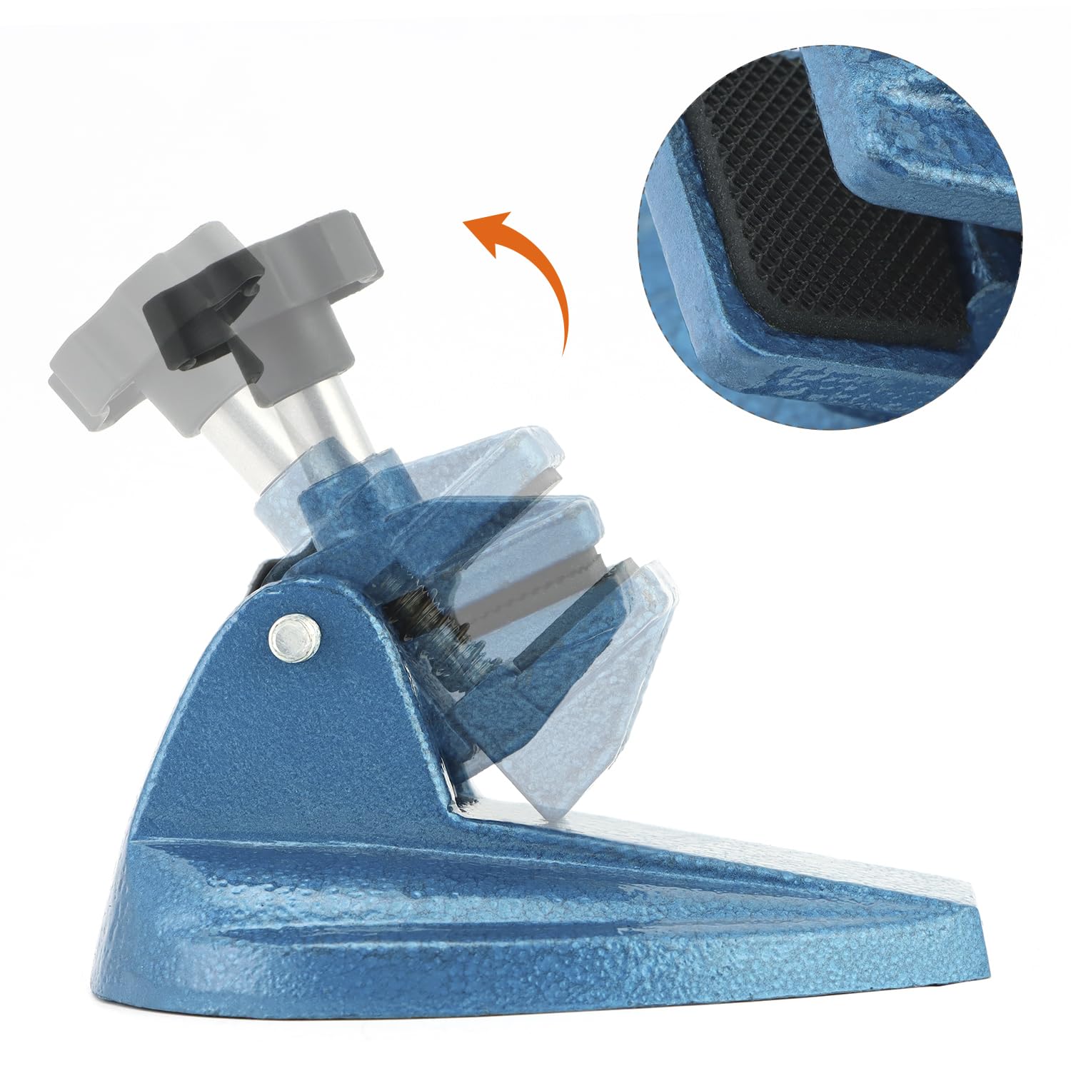 Micrometer Stand with Double Non-Slip Clamping Pad, 2 Pack Painted Cast Iron Base Micrometer Stand for V1258-DP02-C-3314