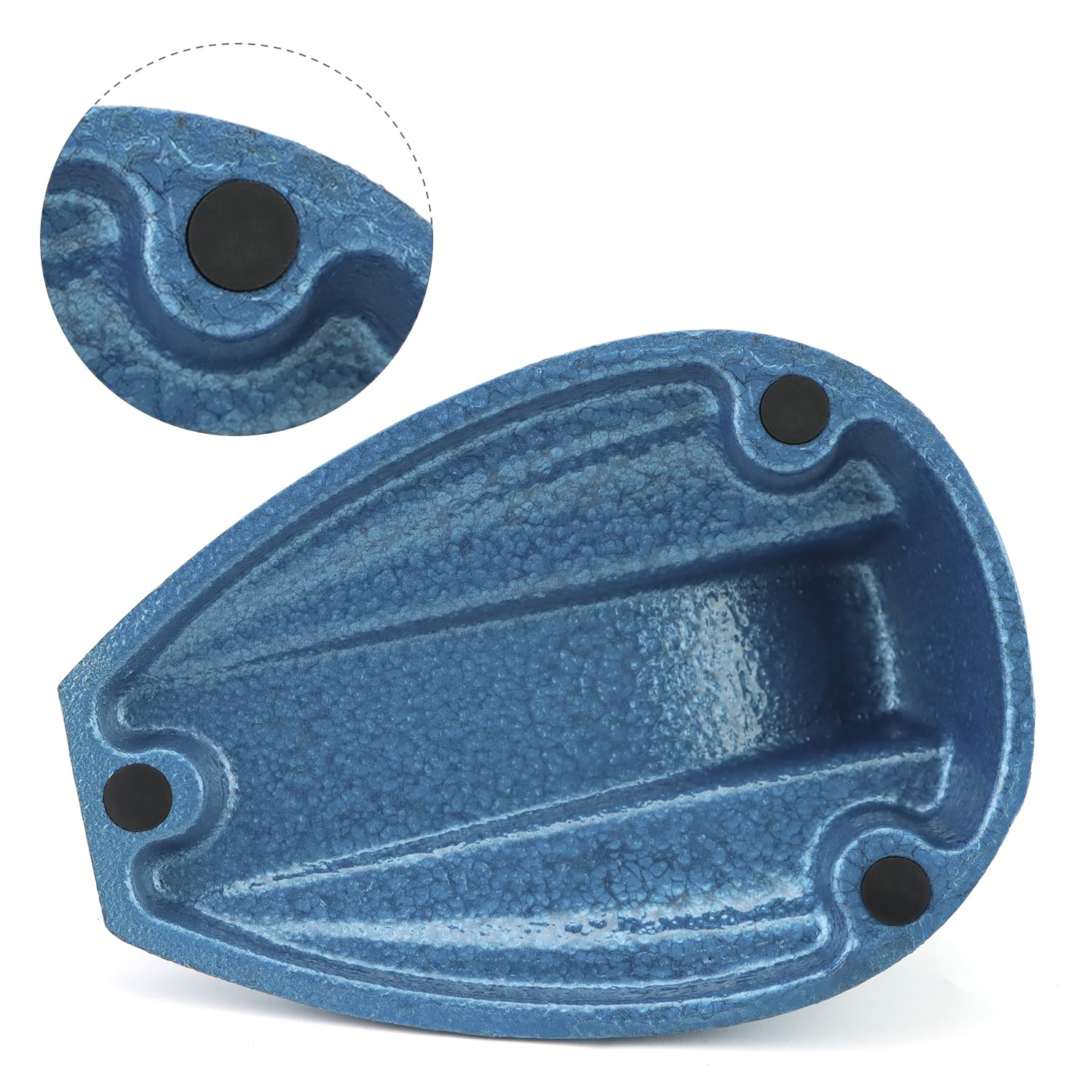 Micrometer Stand with Double Non-Slip Clamping Pad, 2 Pack Painted Cast Iron Base Micrometer Stand for V1258-DP02-C-3314