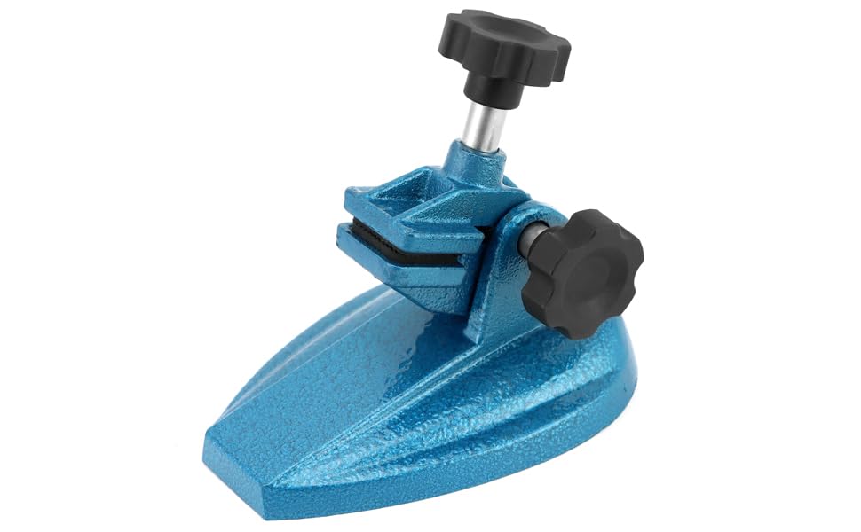 Micrometer Stand with Double Non-Slip Clamping Pad, 2 Pack Painted Cast Iron Base Micrometer Stand for V1258-DP02-C-3314