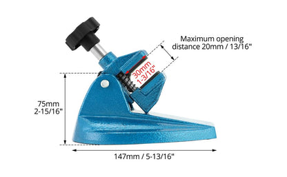 Micrometer Stand with Double Non-Slip Clamping Pad, 2 Pack Painted Cast Iron Base Micrometer Stand for V1258-DP02-C-3314