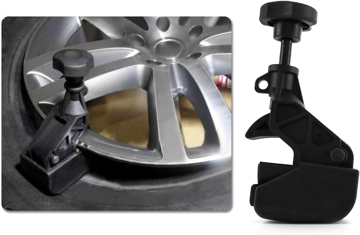 Tire Changer Bead Clamp, 2 Pack Heavy Duty Machine Wheels Tyres Parts Tool Rim Clamp V1258-DP02-C-3316