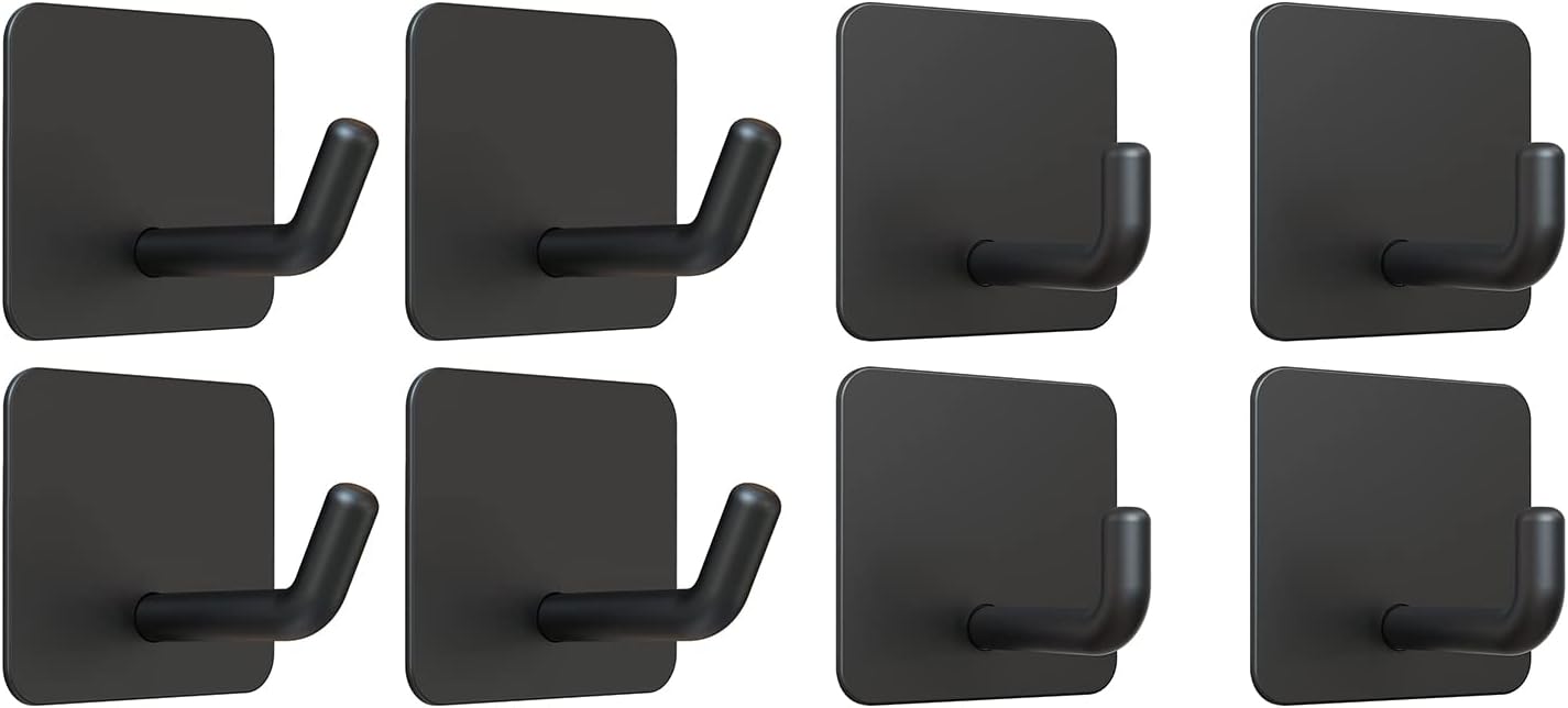 2 Types of Black Adhesive Hooks Bundle V1258-DP02-C-346