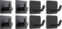 2 Types of Black Adhesive Hooks Bundle V1258-DP02-C-348