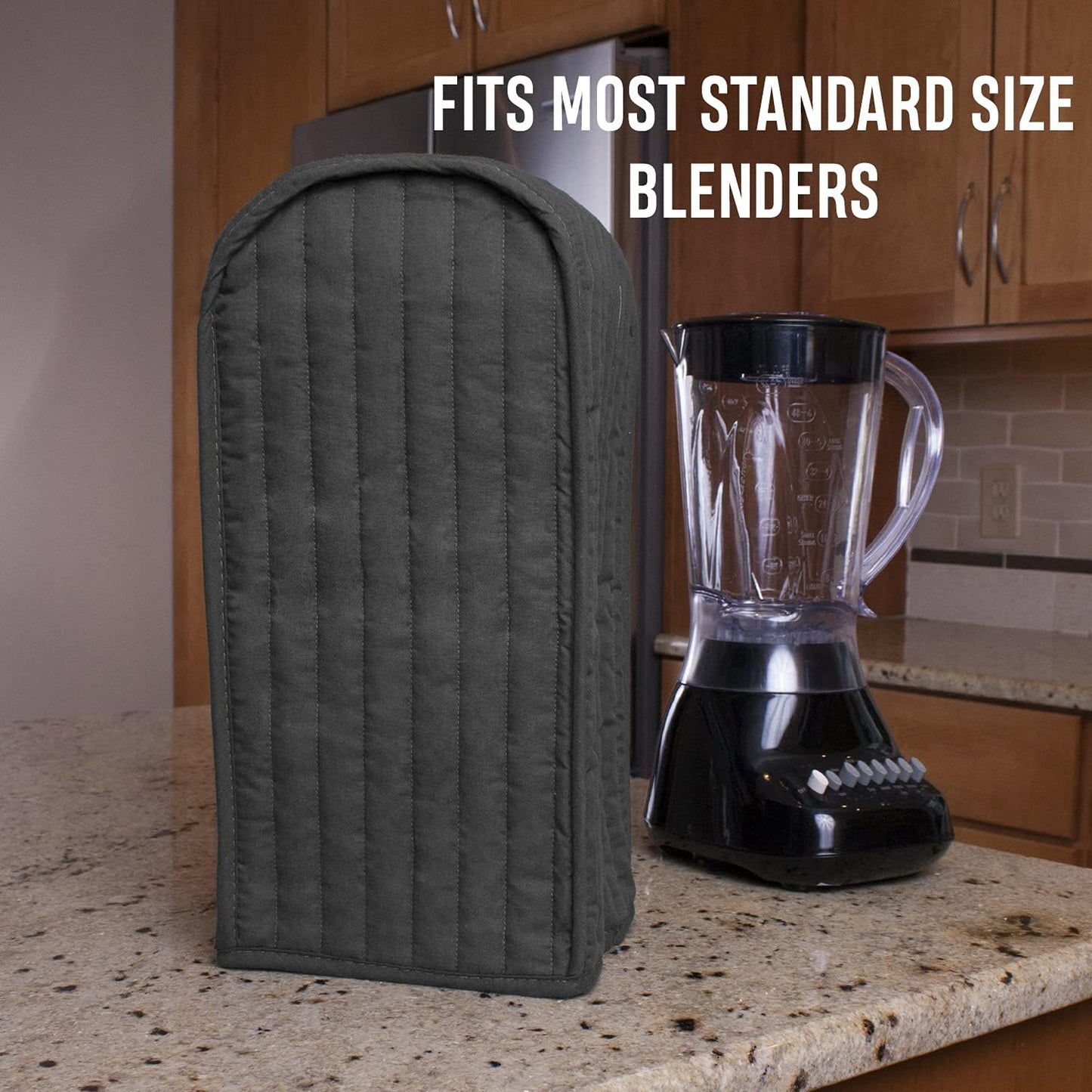 Polyester / Cotton Quilted Blender Appliance Cover, Dust and Fingerprint Protection, Machine Washable, V1258-DP02-C-349