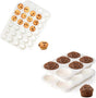 Silicone Mini Muffin Pan 24 Cups & Silicone Jumbo Muffin Pan 6 Cups V1258-DP02-C-35