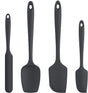 Silicone Spatula Set with 600 Degrees Fahrenheit Heat Resistant (Black) V1258-DP02-C-354