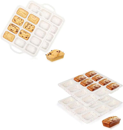 Silicone Mini Loaf Pan with Metal Frame & Silicone Bread Loaf Pans V1258-DP02-C-36