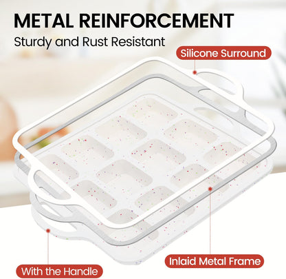 Silicone Mini Loaf Pan with Metal Frame & Silicone Bread Loaf Pans V1258-DP02-C-36