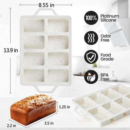 Mini Cupcake Pans, Mini Loaf Pan, Easy to Handle for Baking Mini Muffins, Mini Cupcakes, Mini Egg Bites, Mini V1258-DP02-C-38