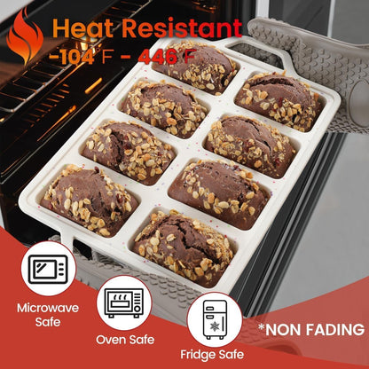 Mini Cupcake Pans, Mini Loaf Pan, Easy to Handle for Baking Mini Muffins, Mini Cupcakes, Mini Egg Bites, Mini V1258-DP02-C-38