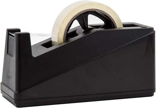 Desktop Tape Dispenser Adhesive Roll Holder (Fits 1" & 3" Core) Heavy Duty Premium for Office, Home, School, V1258-DP02-C-399