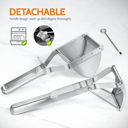 Potato Ricer, Stainless Steel Potato Masher for Commercial and Home Use V1258-DP02-C-417