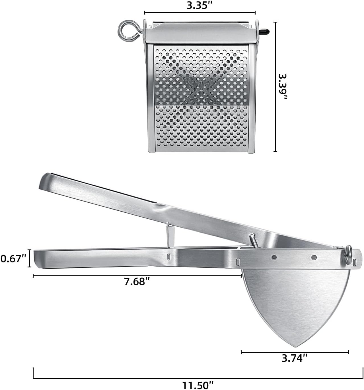 Potato Ricer, Stainless Steel Potato Masher for Commercial and Home Use V1258-DP02-C-417