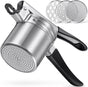 Potato Ricer, Upgraded Stainless Steel Potato Masher with 3 Interchangeable Discs, Heavy Duty Kitchen Tool V1258-DP02-C-418