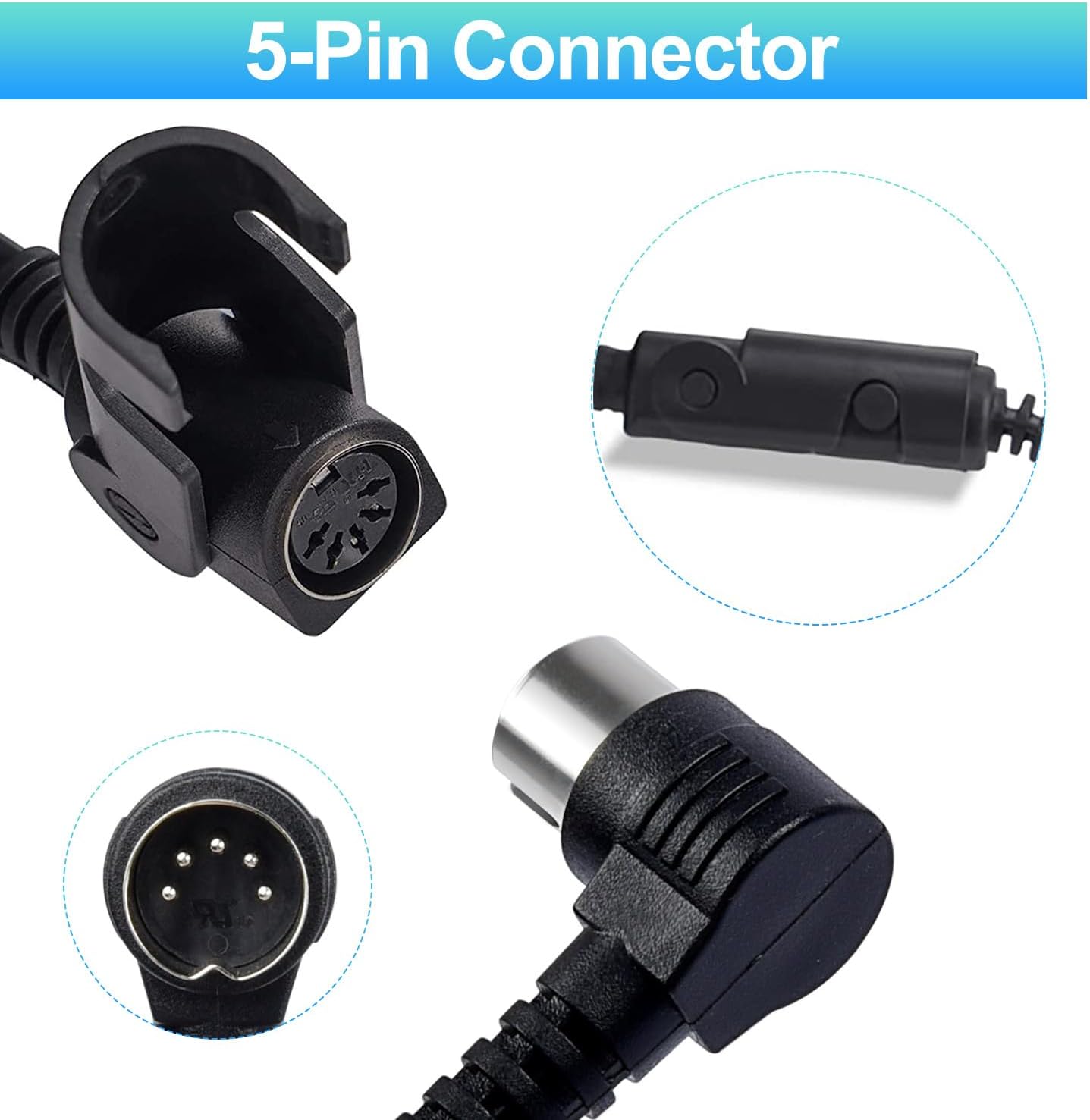 Recliner Remote Lift Chair Remote Replacement 2 Button (Up/Down) 5-Pin Hand Controller for Lazyboy, Golden V1258-DP02-C-422