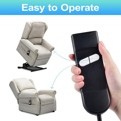 Recliner Remote Lift Chair Remote Replacement 2 Button (Up/Down) 5-Pin Hand Controller for Lazyboy, Golden V1258-DP02-C-422