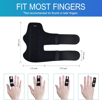 Finger Splint, 7PCS Finger Support Brace Finger Stabilizer for Broken Fingers Straightening Arthritis Knuckle V1258-DP02-C-426