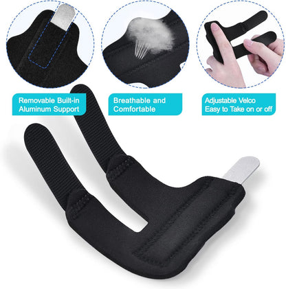 Finger Splint, 7PCS Finger Support Brace Finger Stabilizer for Broken Fingers Straightening Arthritis Knuckle V1258-DP02-C-426