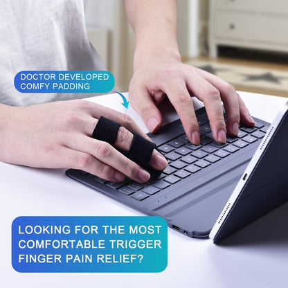 Finger Splints, 7pcs Finger Support Brace Finger Stabilizer for Broken Fingers Straightening Arthritis V1258-DP02-C-427