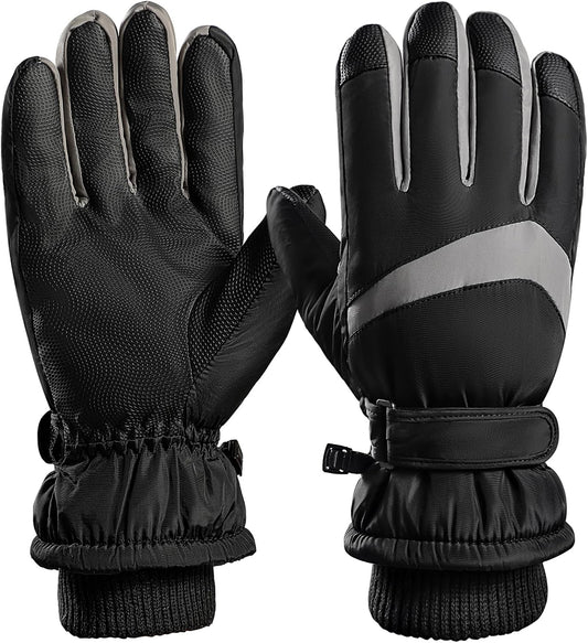 Winter Ski Gloves, Windproof Glove for Men & Women, Touchscreen Snow Gloves for Cold Weather, Thermal Warm V1258-DP02-C-442