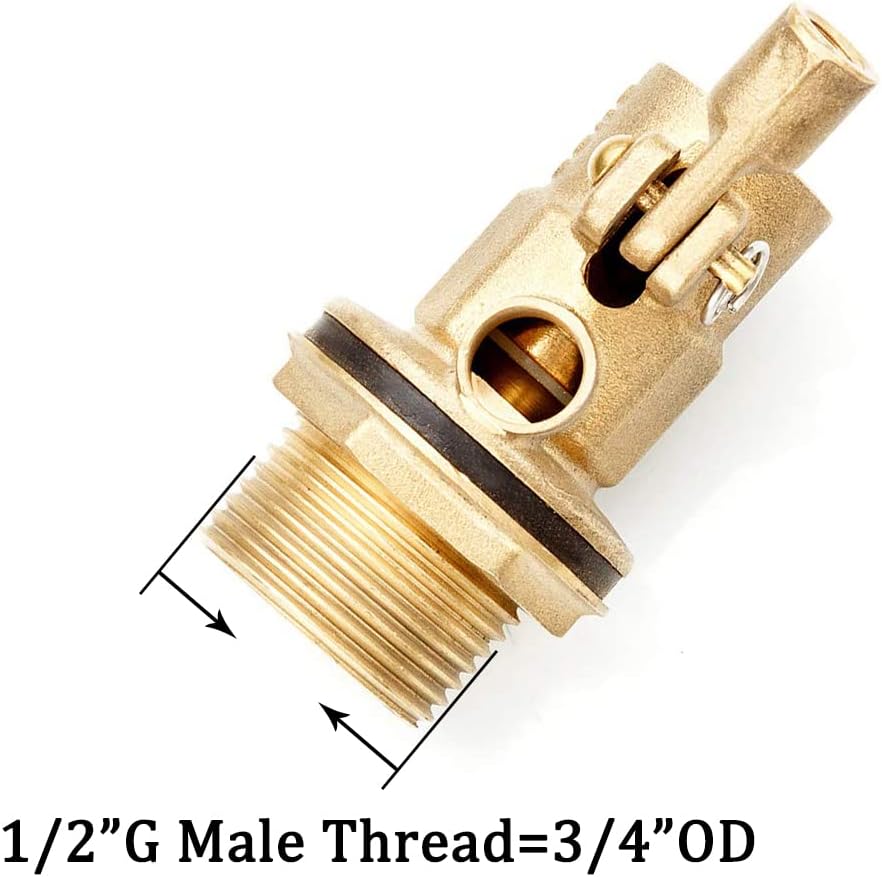 1/2 inch Thread Float Ball Valve Floating Ball-cock Tank Ballcock Fittings Automatic Water Level Control V1258-DP02-C-469