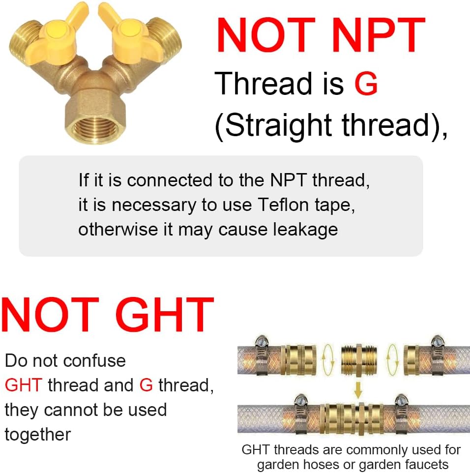 3 Way Split Brass Shut Off Ball Valve Fitting G 1/2" Male x Male x 1/2" Female Thread Y Shaped Type Union V1258-DP02-C-475