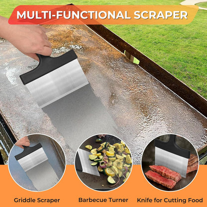 Griddle Cleaning Kit for Blackstone, Flat Top Grill Accessories Cleaner Tool Set Grill Stone, Griddle V1258-DP02-C-48