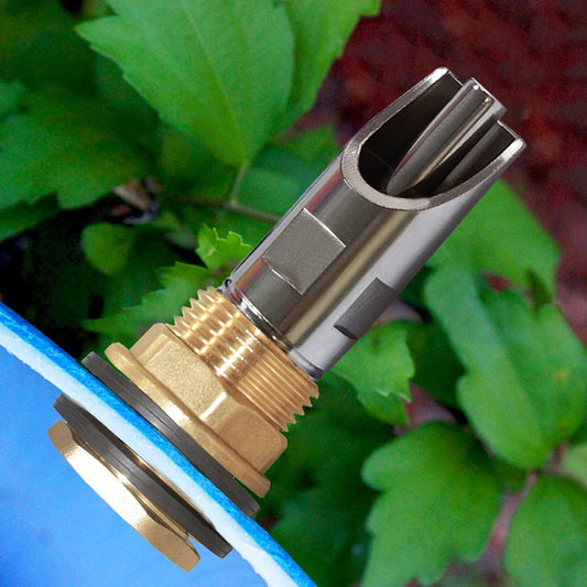 5PCS 1/2 Stainless Steel Automatic Pig Nipple Water Drinker Feeder Waterer + 5PCS 1/2 Female to 3/4 Male V1258-DP02-C-481
