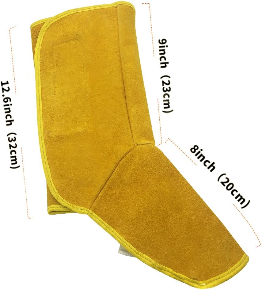 Leather Welding Shoes Covers Foot Protective Splatter Heat Insulation Anti Spark V1258-DP02-C-486
