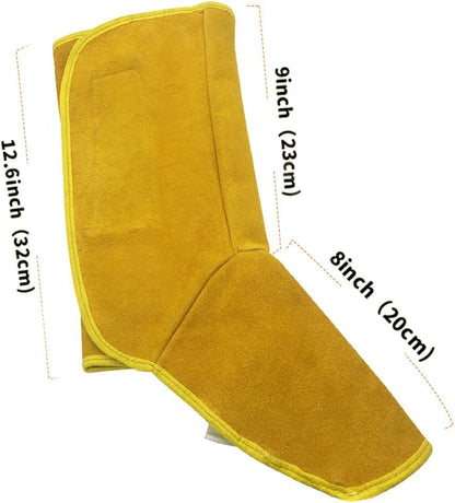Leather Welding Shoes Covers Foot Protective Splatter Heat Insulation Anti Spark V1258-DP02-C-486