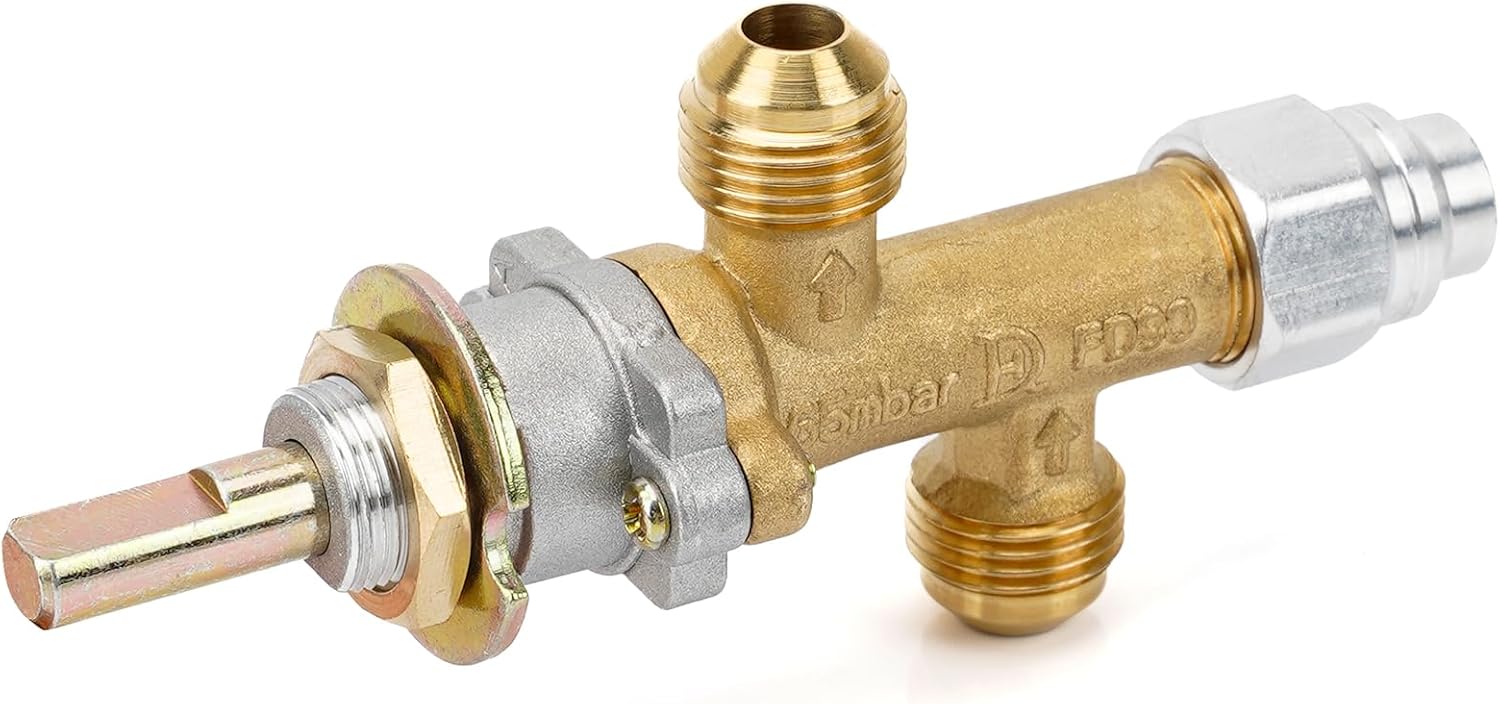 Low Pressure Propane Gas Flame Failure Safety Control Valve Kit Fits for Fireplace, Fire Pit, Heater V1258-DP02-C-506