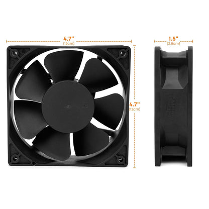 Fan Kit Compatible with Masterbuilt Gravity Series 560/800/1050 Digital Charcoal Grill & Smoker, Replacement V1258-DP02-C-514