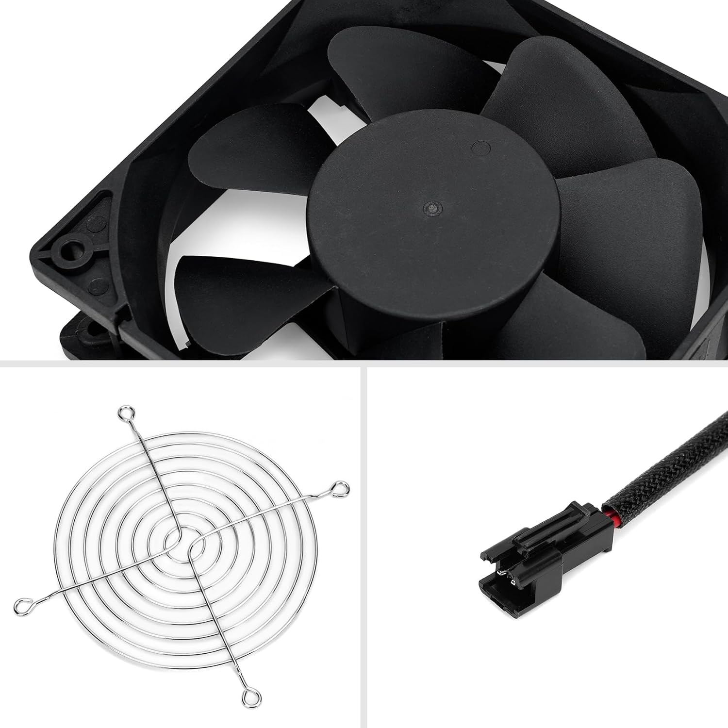 Fan Kit Compatible with Masterbuilt Gravity Series 560/800/1050 Digital Charcoal Grill & Smoker, Replacement V1258-DP02-C-514