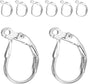 925 Sterling Silver Leverback Earring Hooks 8pcs French Ear Wire Lever Back Earwire for Jewelry Making V1258-DP02-C-522