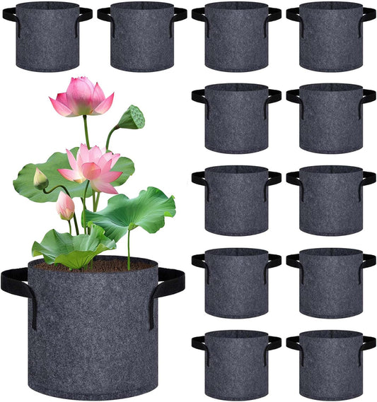 12 Pack Aquatic Plant Pots for Pond, Reusable Fabric Aquatic Plant Pots, Breathable Pond Plant Basket Grow V1258-DP02-C-532
