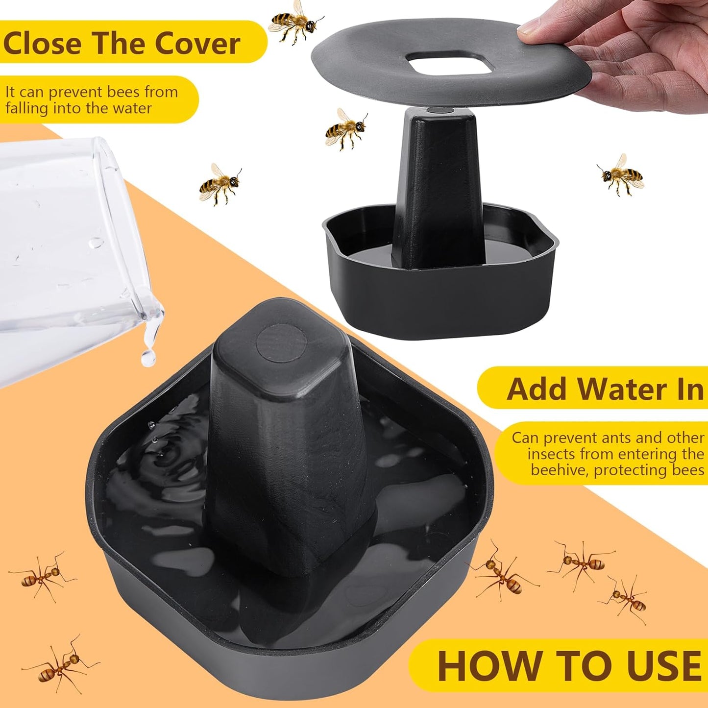 3 Sets/12Pcs Beehive Stands- Sturdy Beehive Feet Stands- Beehive Base Beekeeping Hive Support Tools for V1258-DP02-C-536