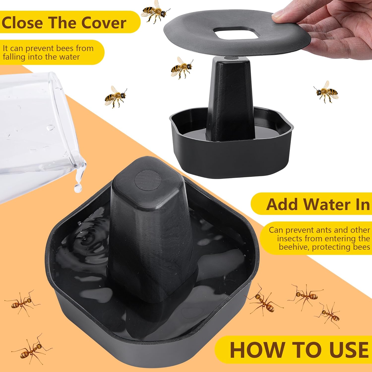 3 Sets/12Pcs Beehive Stands- Sturdy Beehive Feet Stands- Beehive Base Beekeeping Hive Support Tools for V1258-DP02-C-536