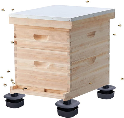 3 Sets/12Pcs Beehive Stands- Sturdy Beehive Feet Stands- Beehive Base Beekeeping Hive Support Tools for V1258-DP02-C-536