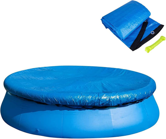 10 Ft Dust Pool Cover Protector-Solar Cover for Round Frame Pools-Pool Cover for Round Inflatable-Pool Cover V1258-DP02-C-539